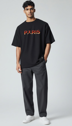 T-SHIRT BLACK FIRE